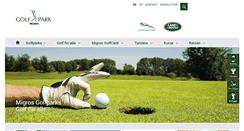 Desktop Screenshot of golfparks.ch
